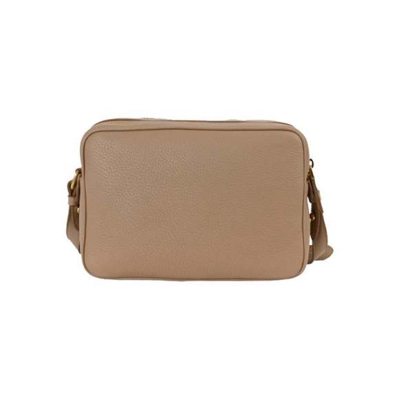 Prada Beige Vitello Phenix Leather Double Zip Crossbody - Picture 2 of 6